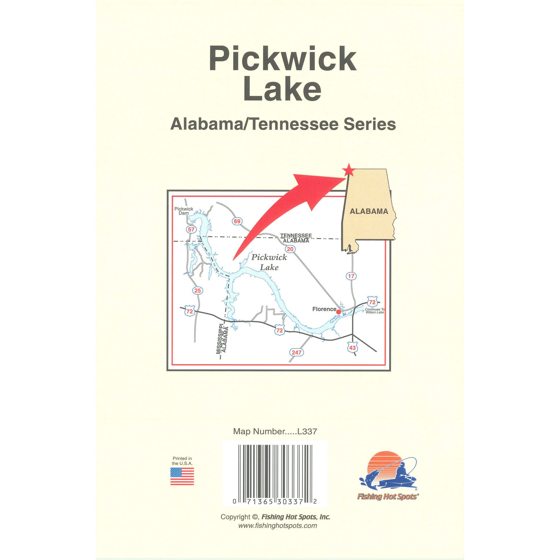 Pickwick Lake Fishing Map