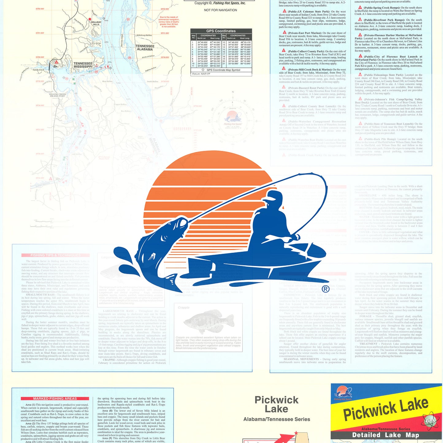 Pickwick Lake Fishing Map