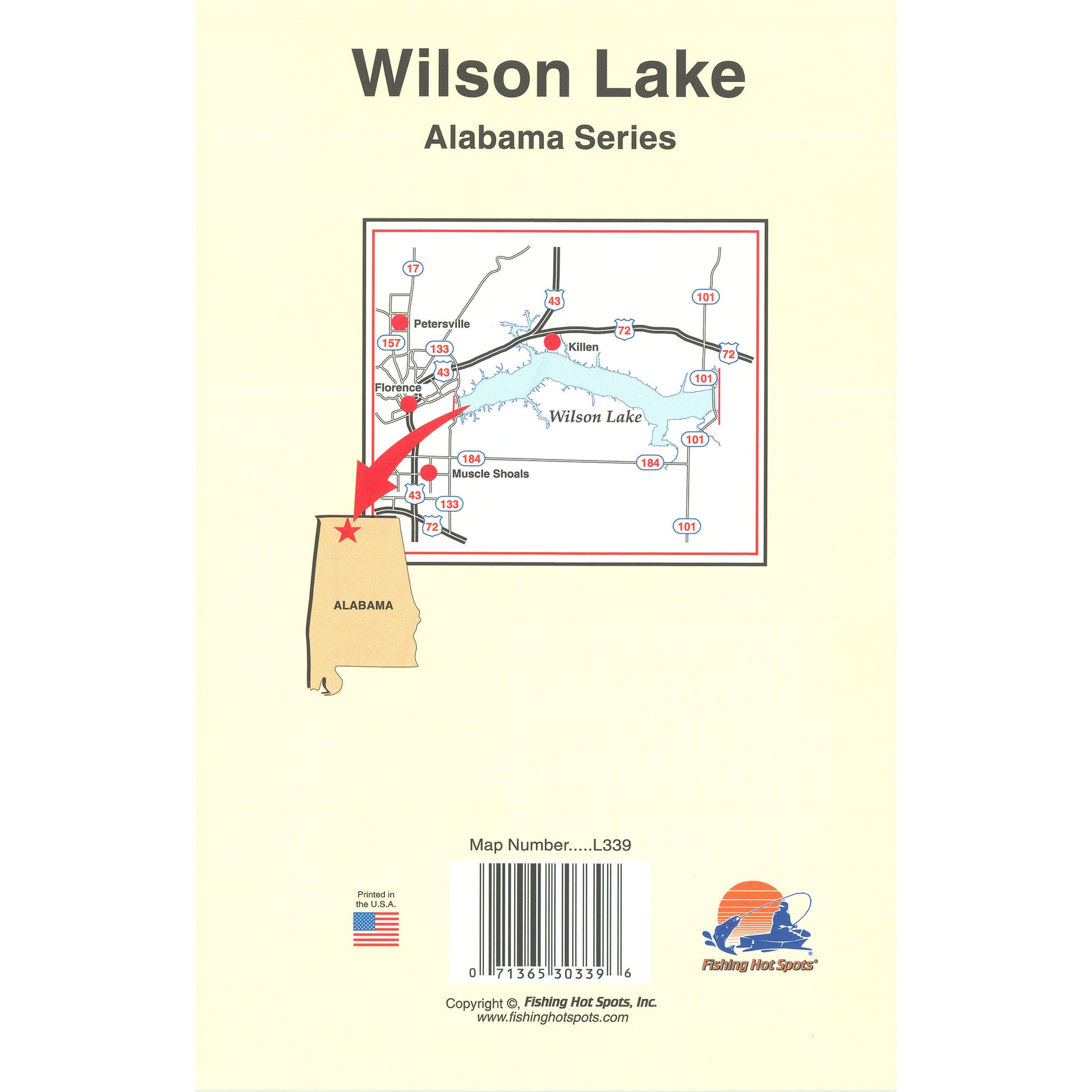 Wilson Lake Fishing Map