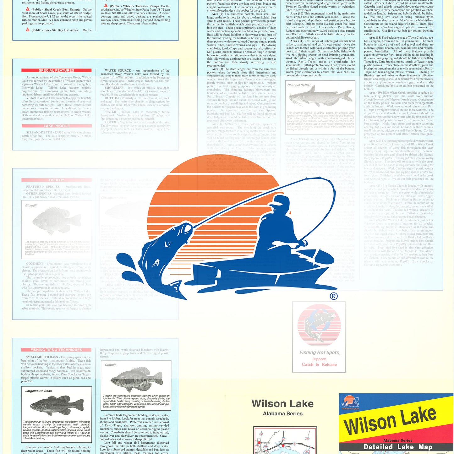 Wilson Lake Fishing Map