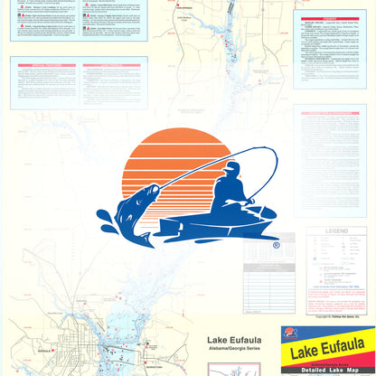 Lake Eufaula (Walter F. George Reservoir) (GA/AL) Fishing Map