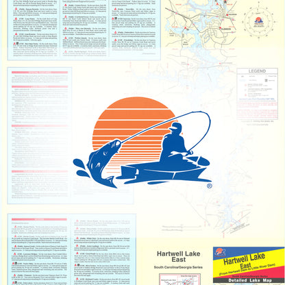 Hartwell Lake-East Fishing Map