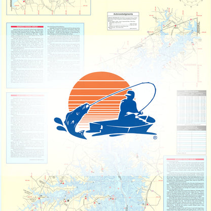 Hartwell Lake-East Fishing Map