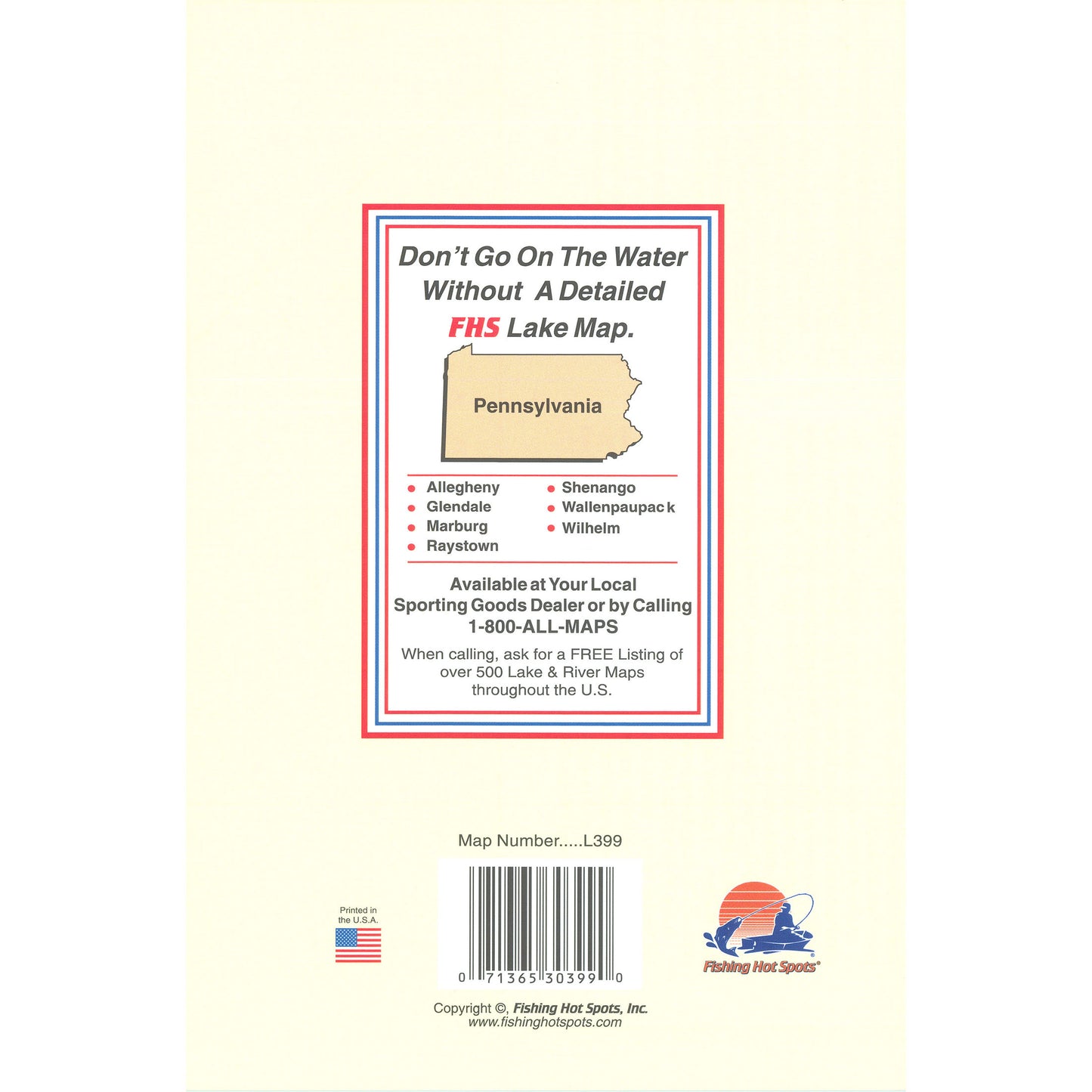 Raystown Lake Fishing Map