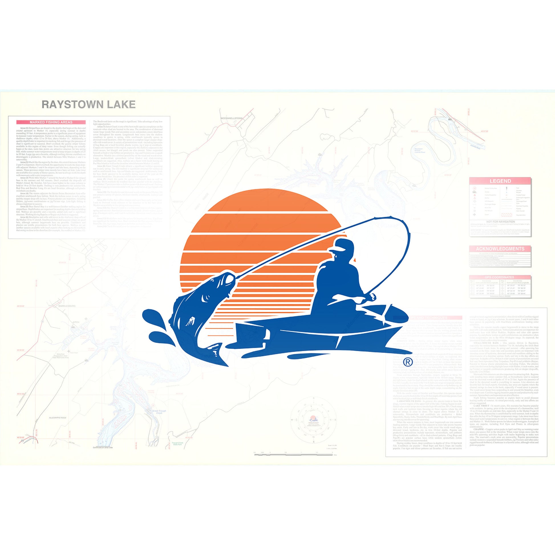 Raystown Lake Fishing Map