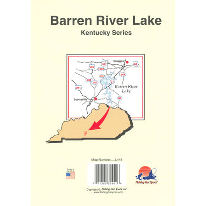 Barren River Lake (KY) Fishing Map
