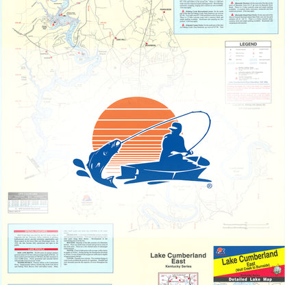 Lake Cumberland-East (Wolf Creek To Burnside) fishing map
