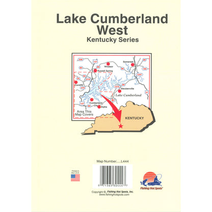 Lake Cumberland-West (Dam to Wolf Creek) fishing map