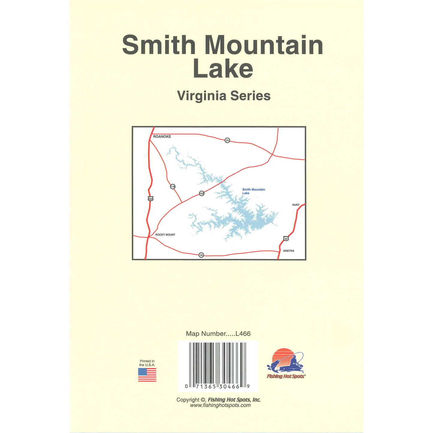 Smith Mountain Lake Fishing Map