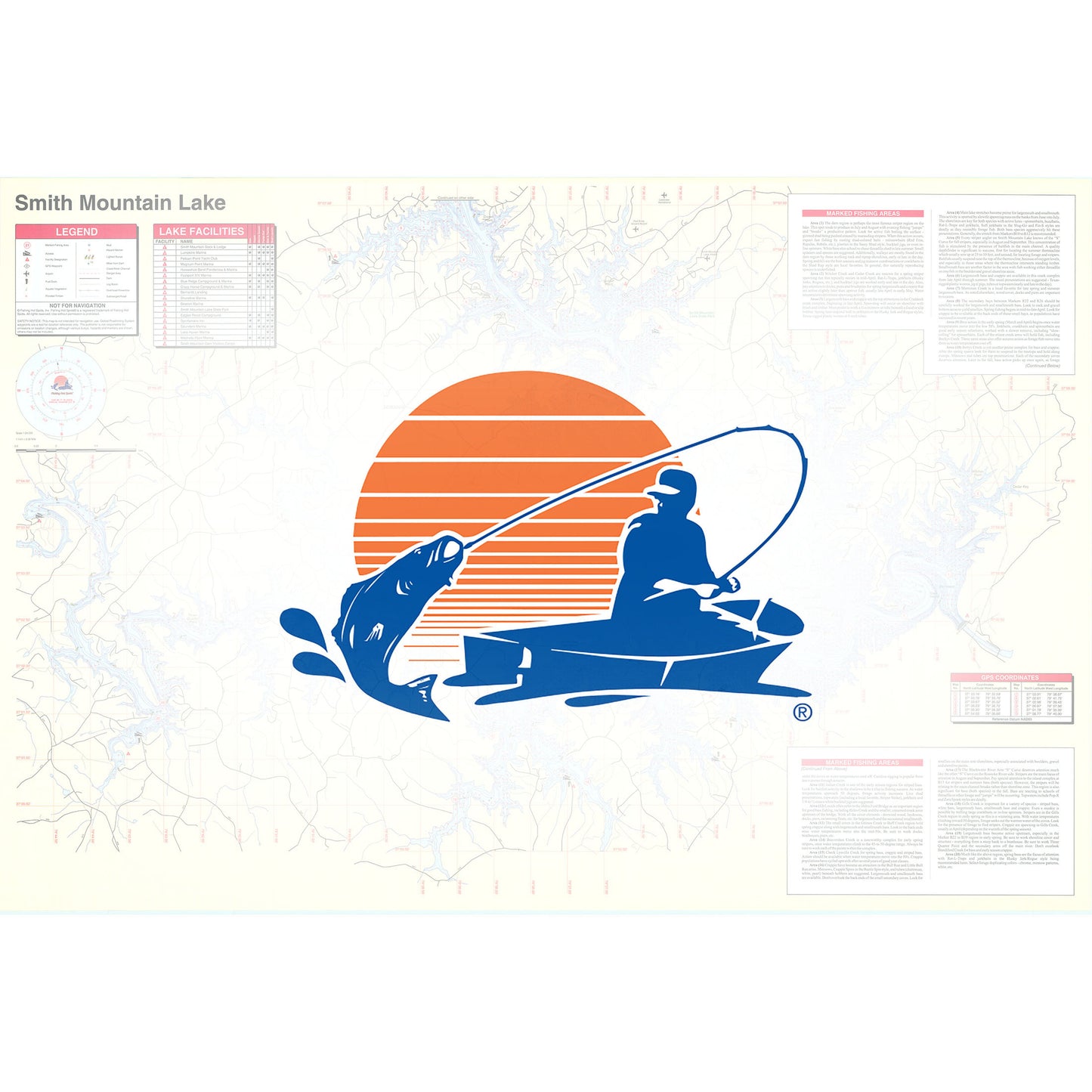 Smith Mountain Lake Fishing Map