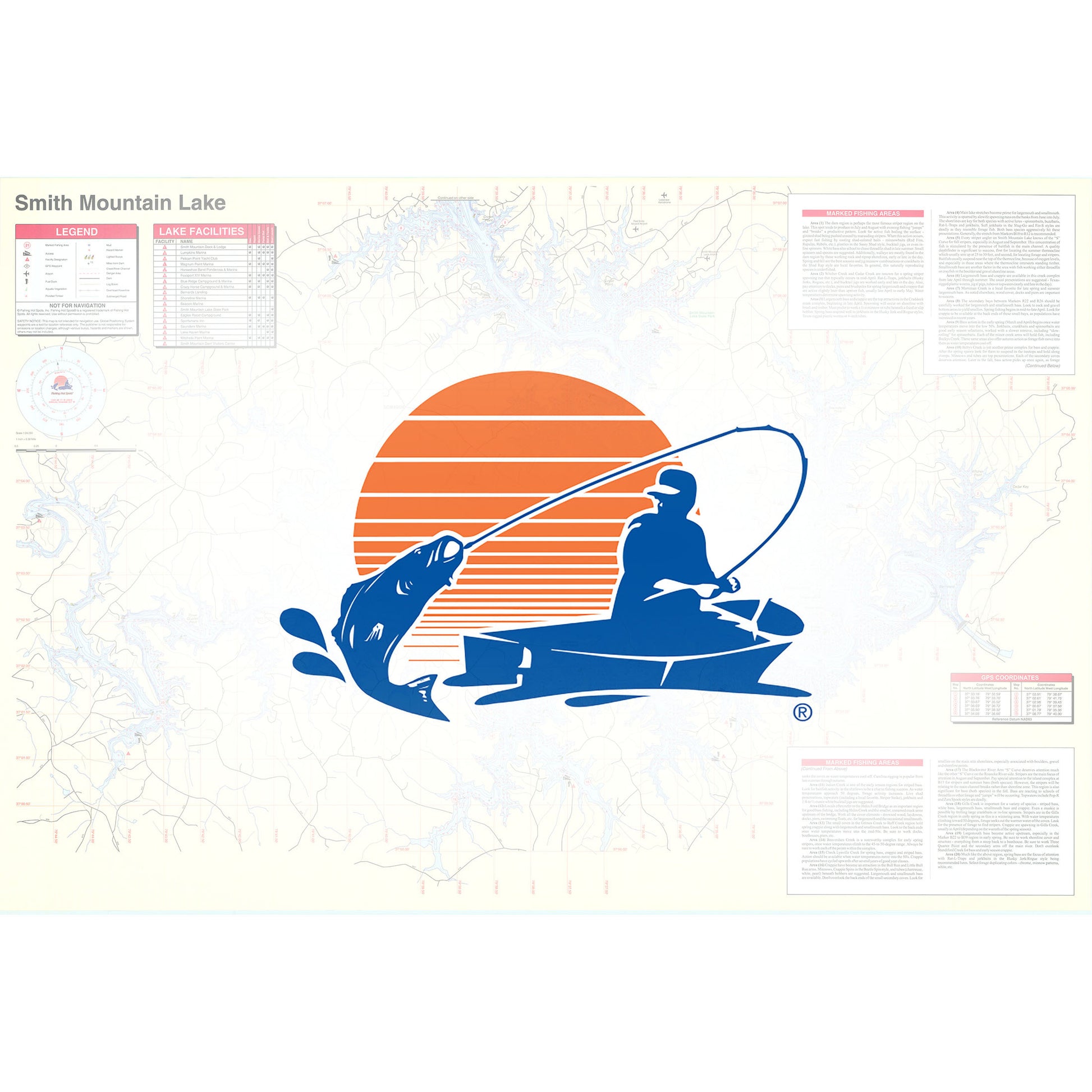 Smith Mountain Lake Fishing Map