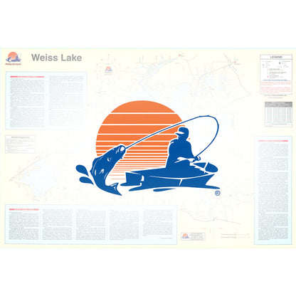 Weiss Lake Fishing Map
