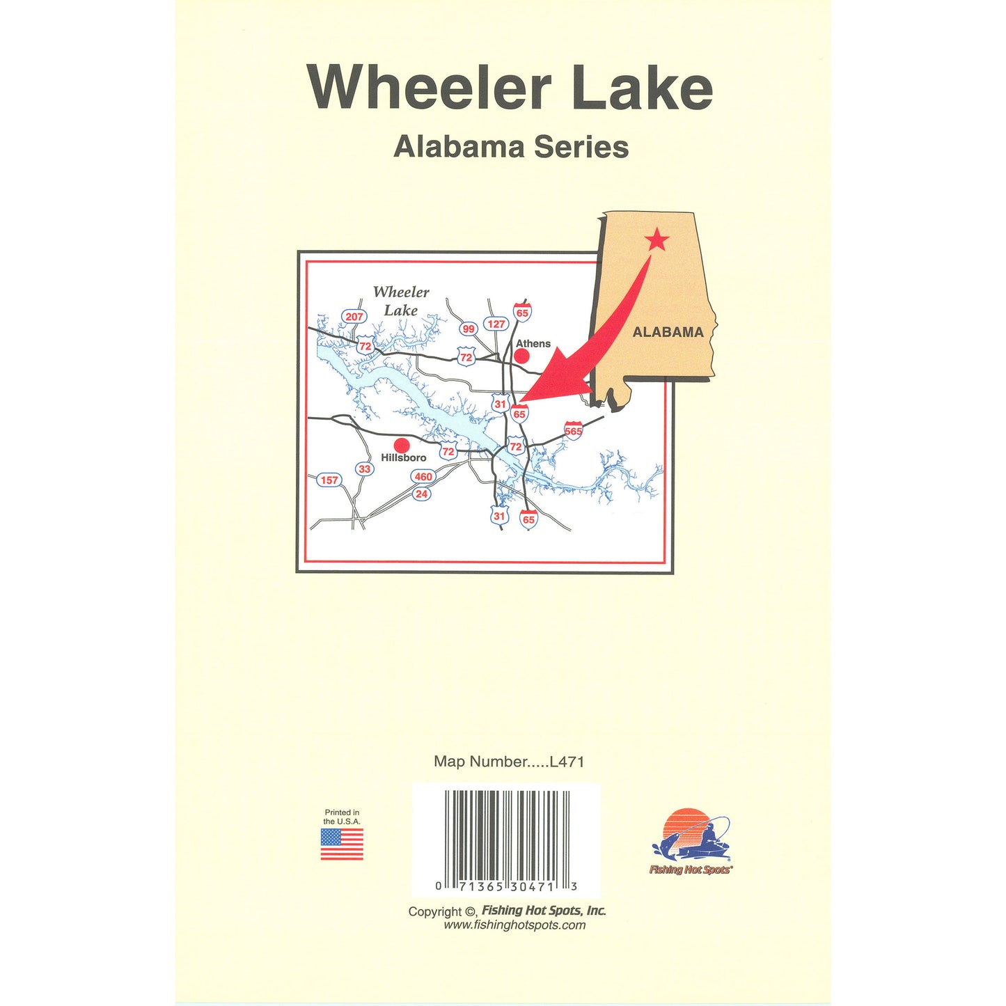 Wheeler Lake Fishing Map