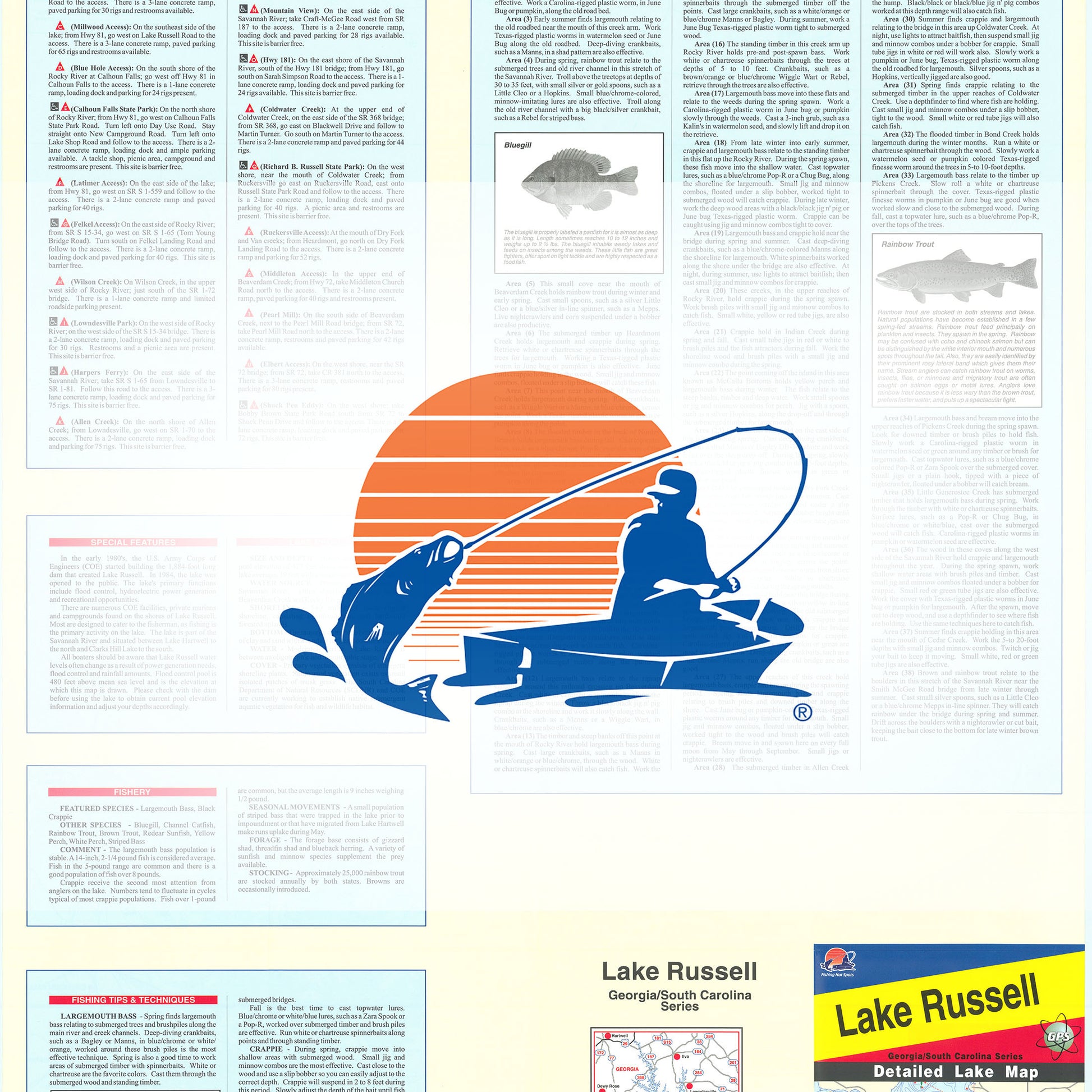 Richard B. Russell Lake Fishing Map