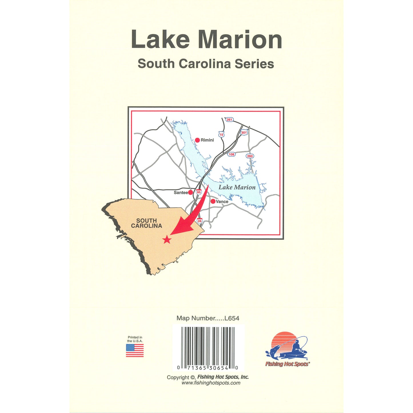 Lake Marion (Santee Cooper) Fishing Map