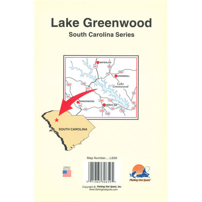 Lake Greenwood Fishing Map