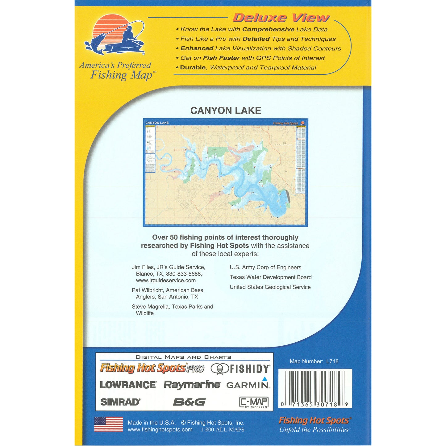 Canyon Lake Fishing Map