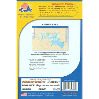 Canyon Lake Fishing Map
