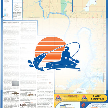 Amistad Reservoir Fishing Map