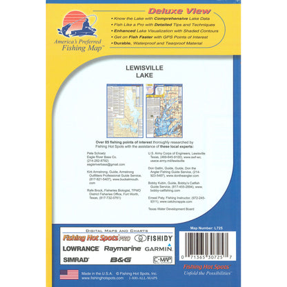 Lewisville Lake Fishing Map