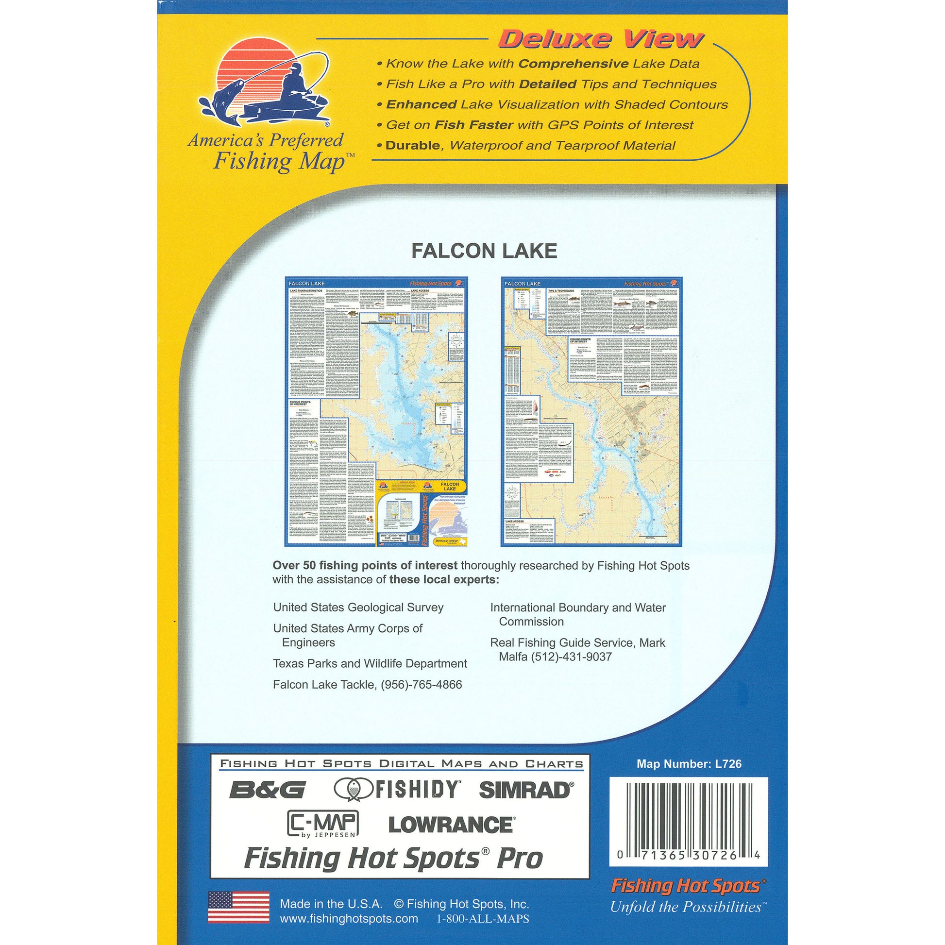 Falcon Lake Fishing Map