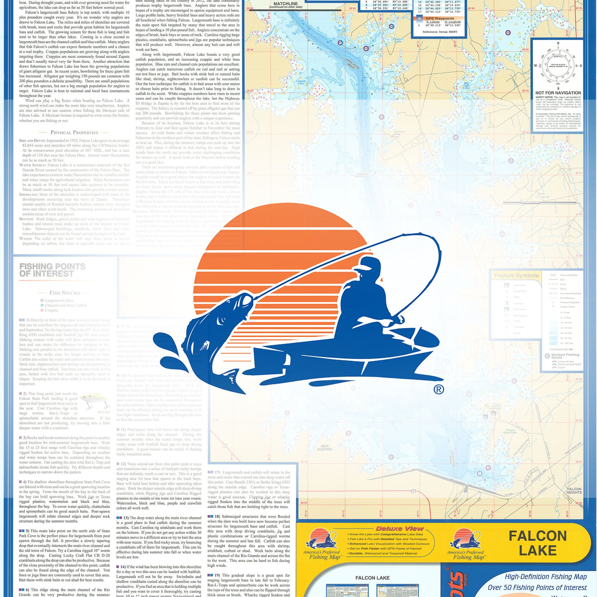 Falcon Lake Fishing Map