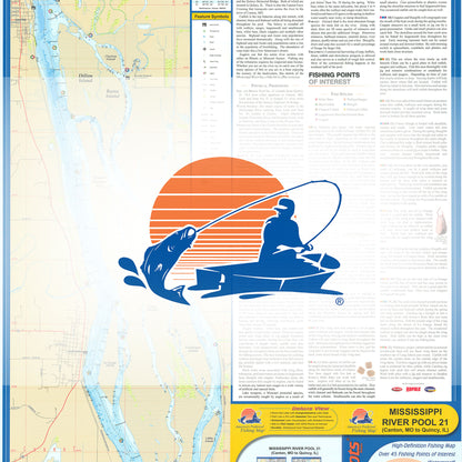 Mississippi River-Pool 21 Fishing Map