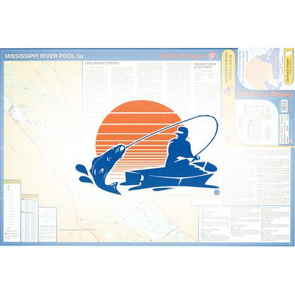Mississippi River-Pool 5 5a Fishing Map