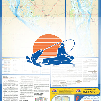 Mississippi River-Pool 10 Fishing Map