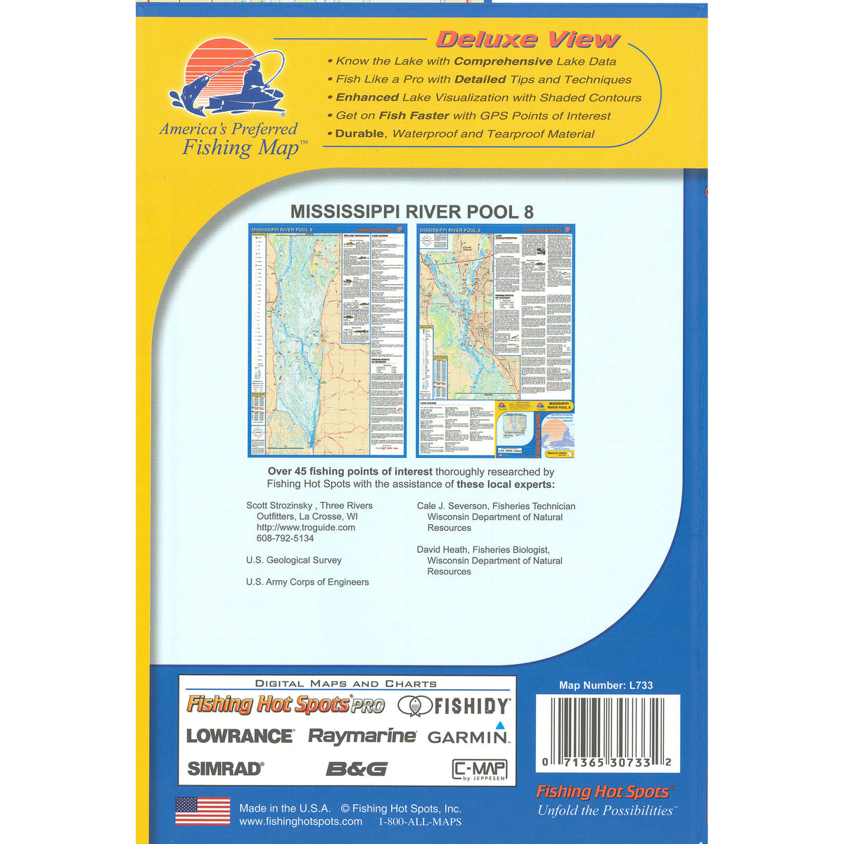 Mississippi River-Pool 8 Fishing Map