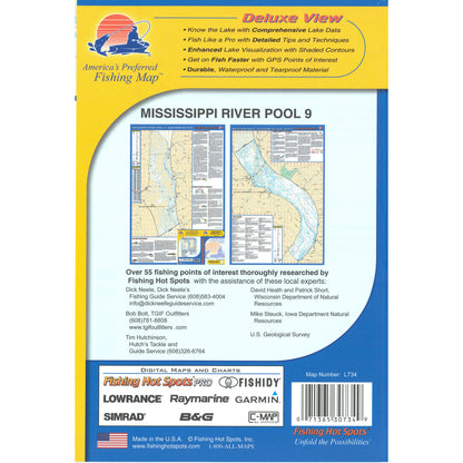 Mississippi River - Pool 9 Fishing Map