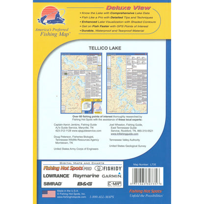 Tellico Lake Fishing Map