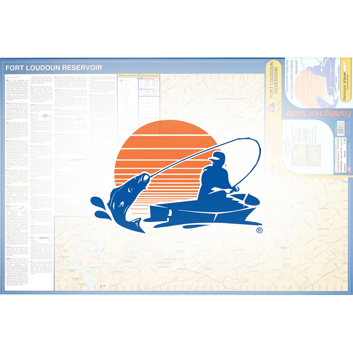 Fort Loudoun Reservoir Fishing Map