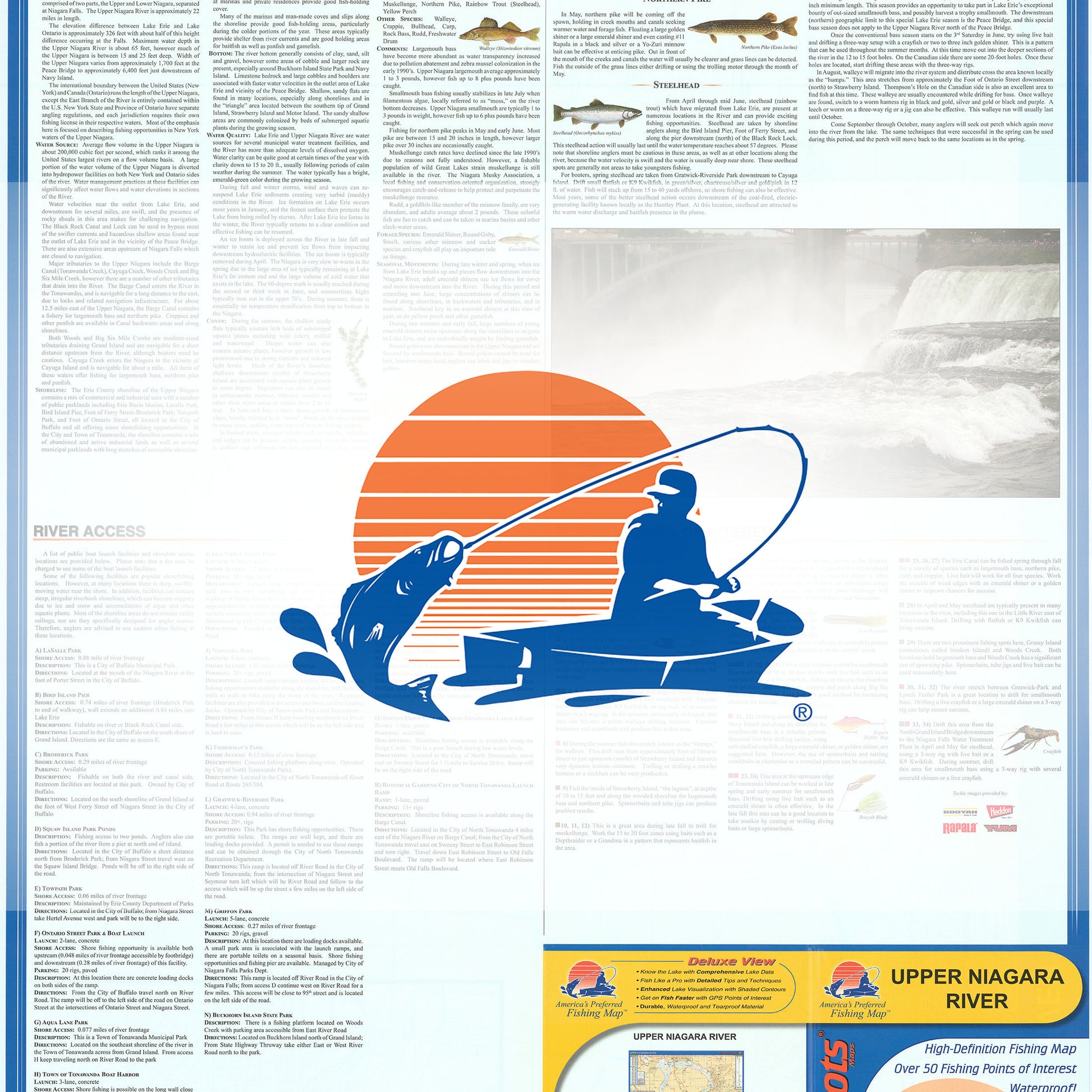Upper Niagara River Fishing Map