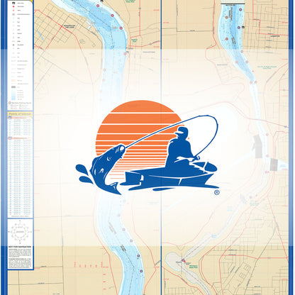 Lower Niagara River Fishing Map