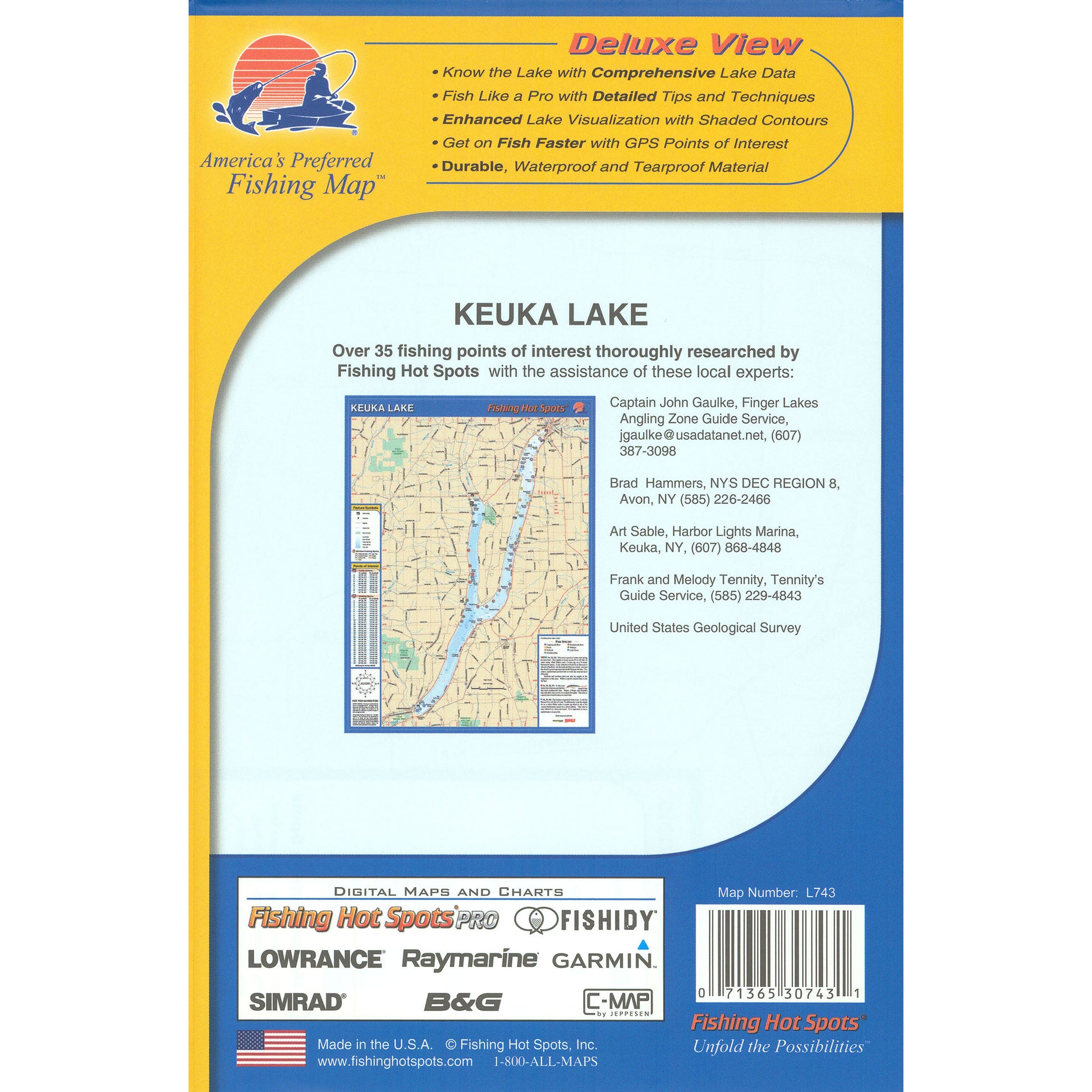 Keuka Lake Fishing Map