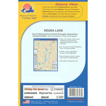 Keuka Lake Fishing Map