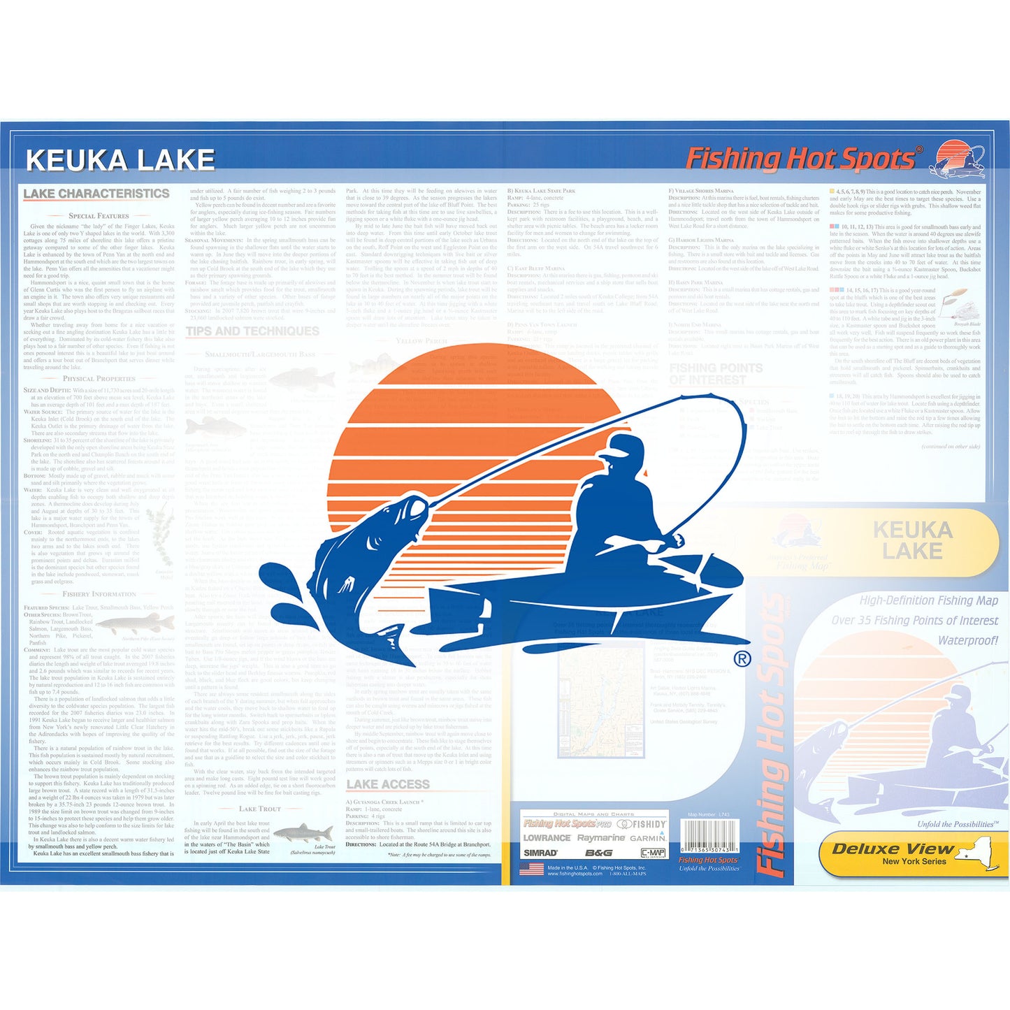 Keuka Lake Fishing Map