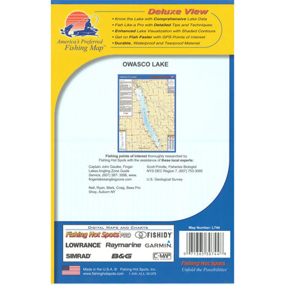 Owasco Lake Fishing Map