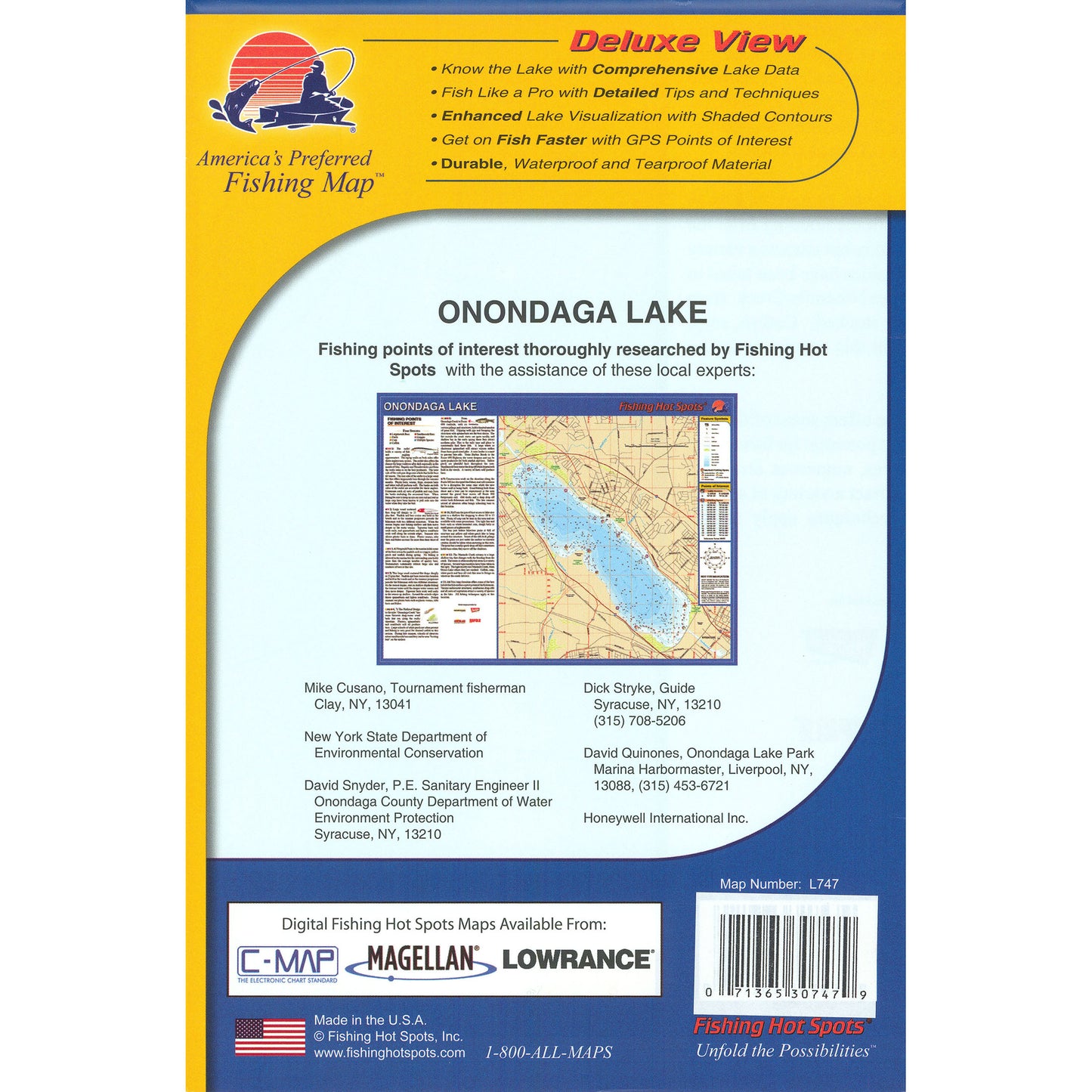 Onondaga Lake Fishing Map