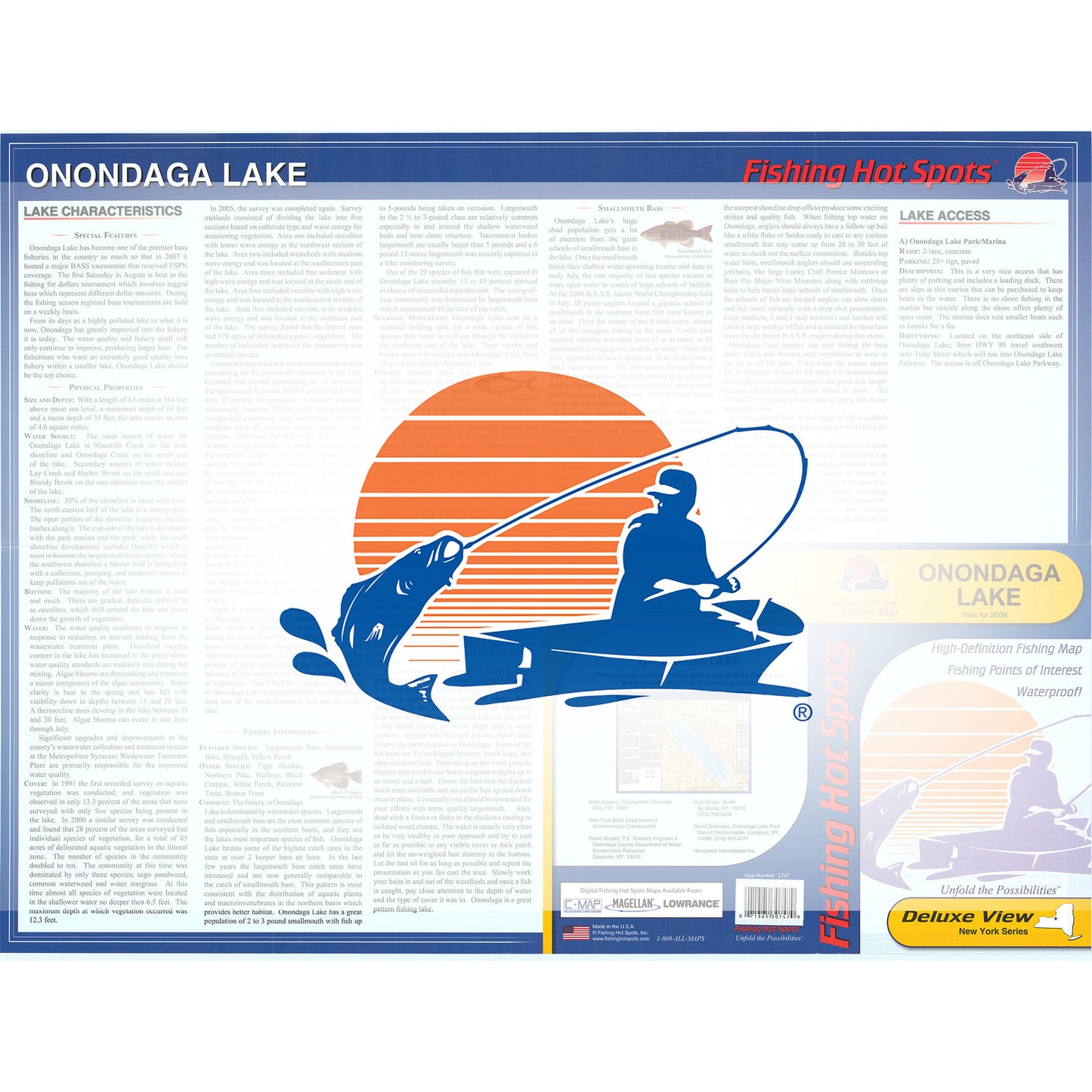 Onondaga Lake Fishing Map