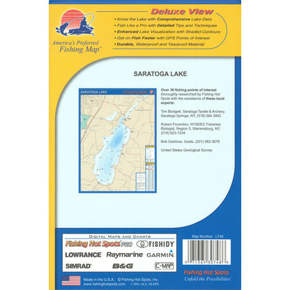 Saratoga Lake Fishing Map