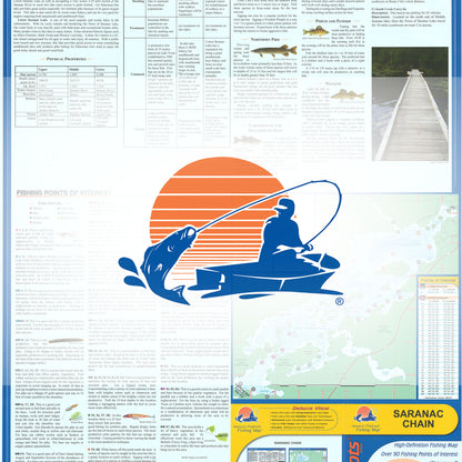 Saranac Chain Fishing Map