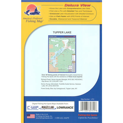 Tupper Lake Fishing Map