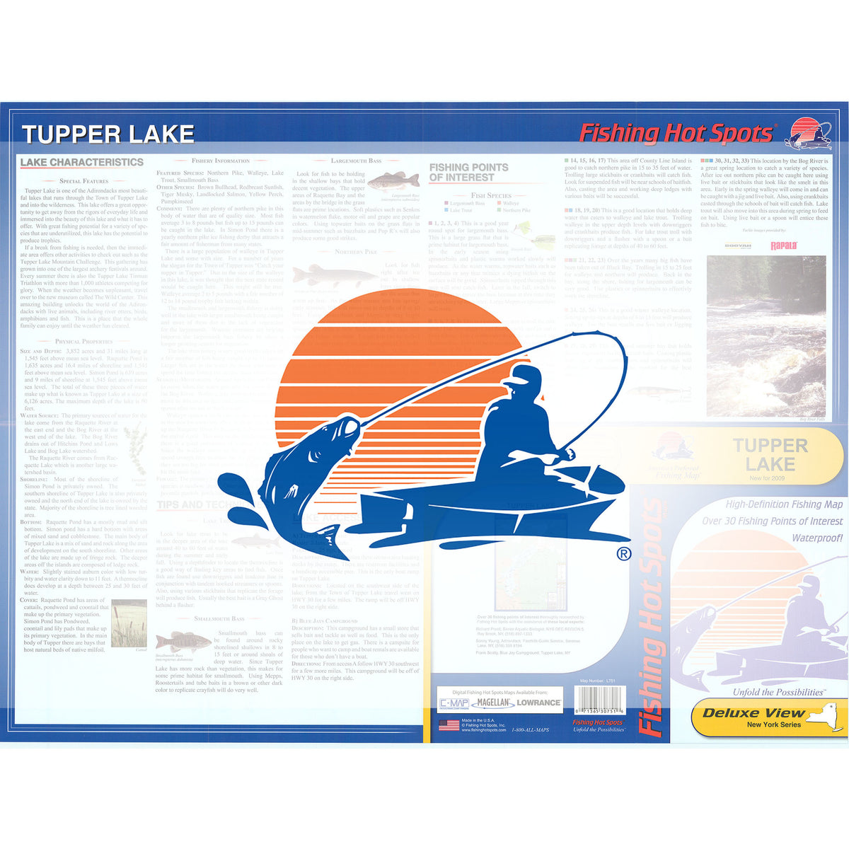 Tupper Lake Fishing Map