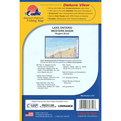 Lake Ontario Western Basin Fishing Map (Niagara Shoal)