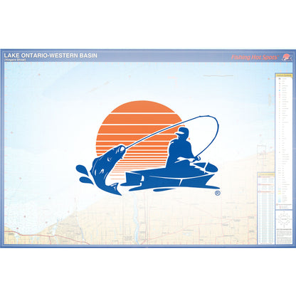 Lake Ontario Western Basin Fishing Map (Niagara Shoal)