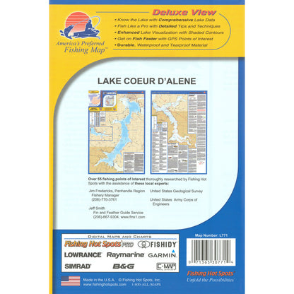 Lake Coeur D Alene Fishing Map