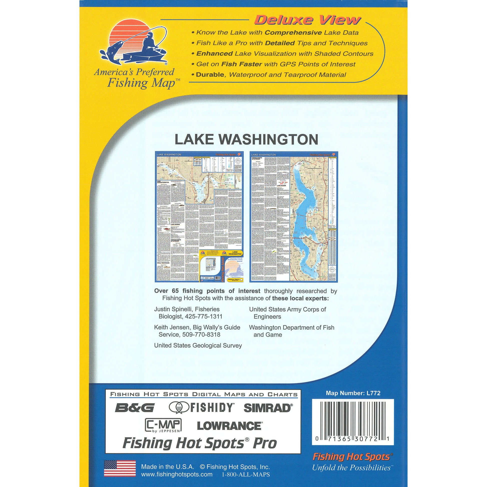 Lake Washington Fishing Map