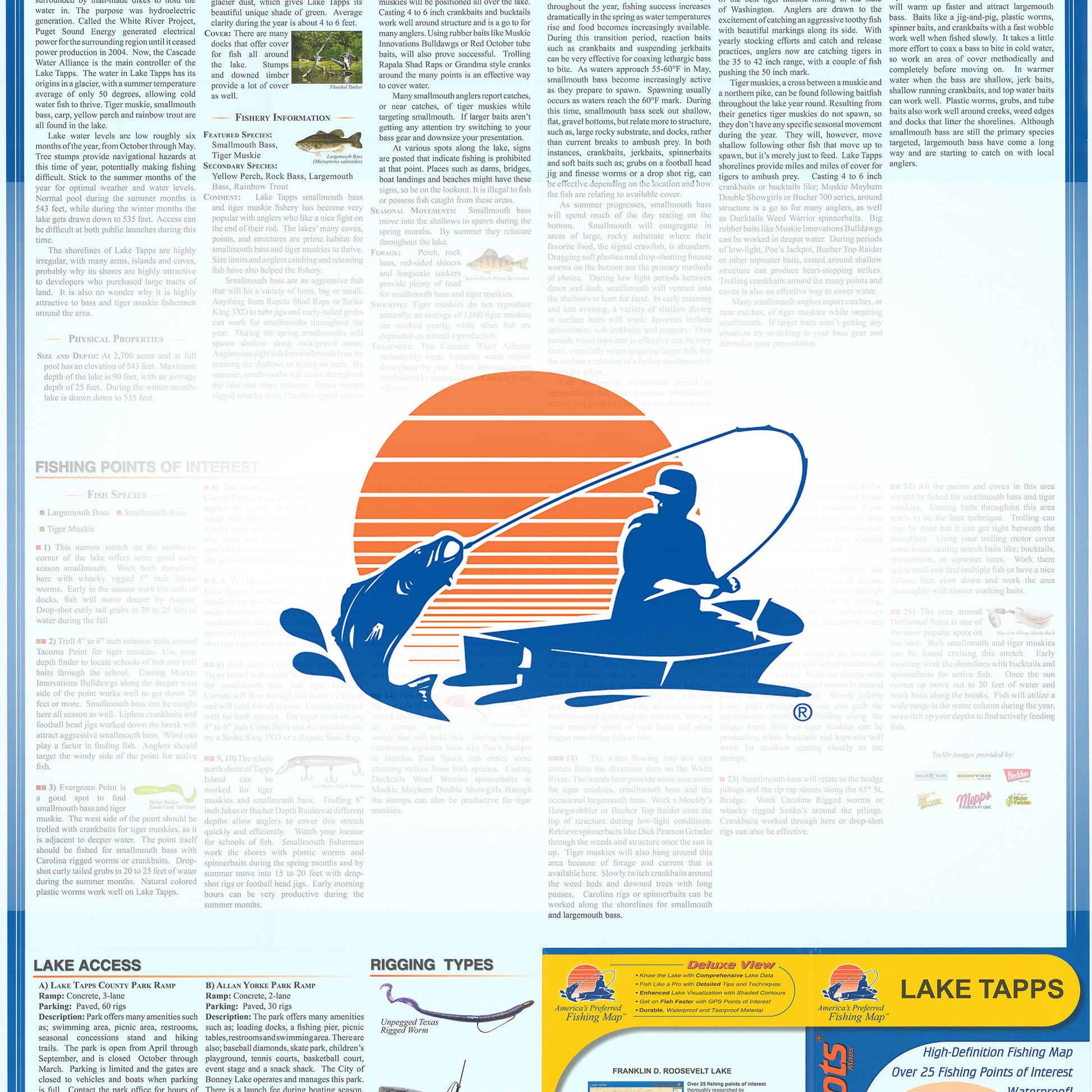 Lake Tapps Fishing Map